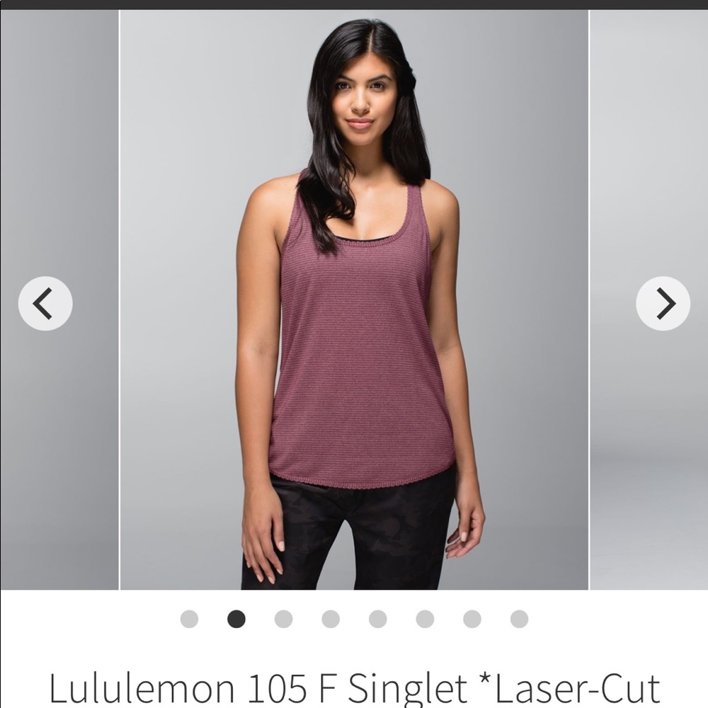 Lululemon laser-cut singlet